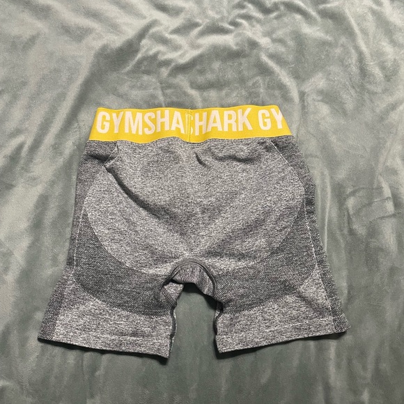Gymshark Shorts, Size Small, Yellow/Gray/White - Picture 2 of 3